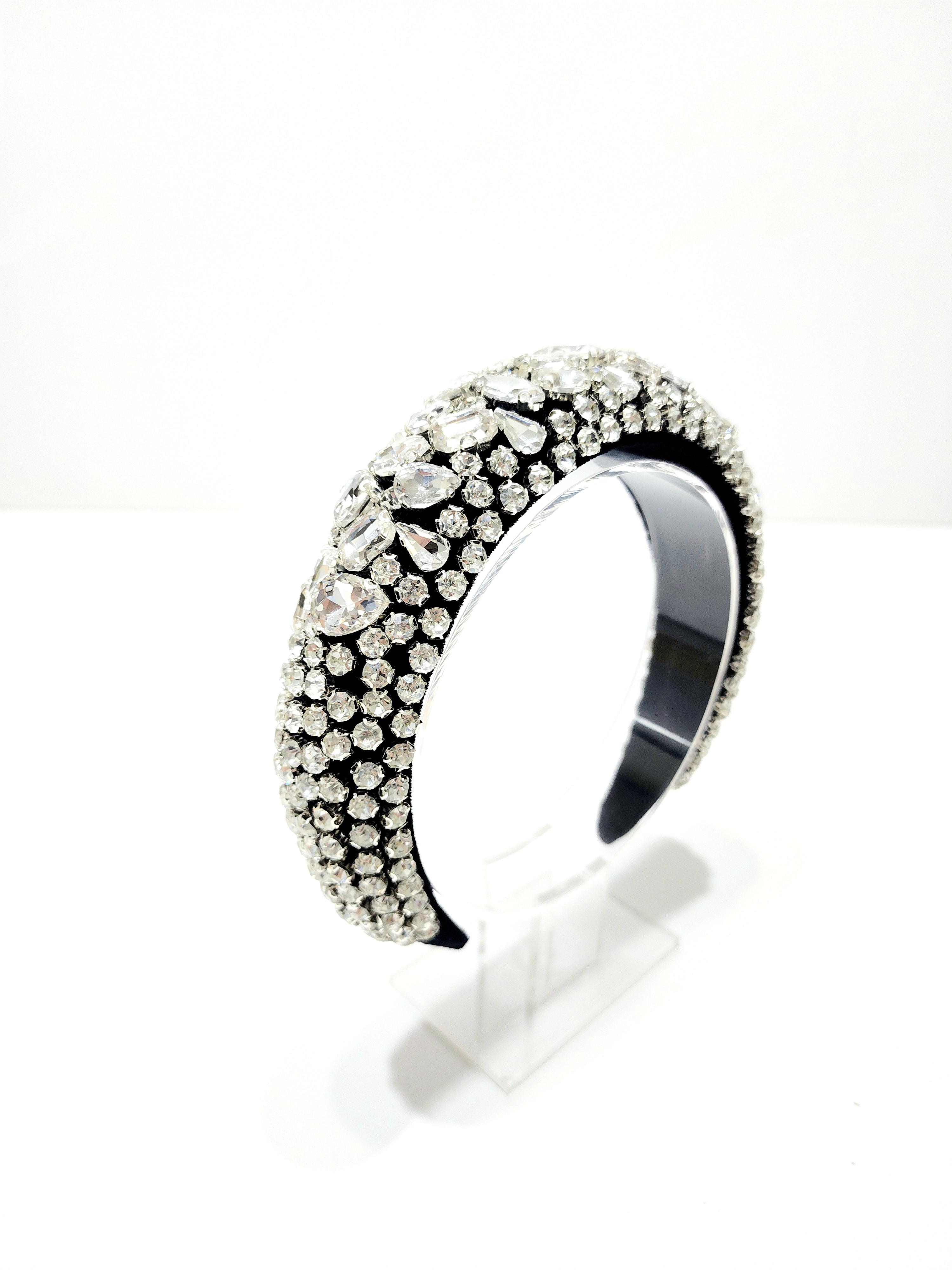 BRİDE AFTER PARTİ SIK DİKİM SİYAH-SİLVER TAC