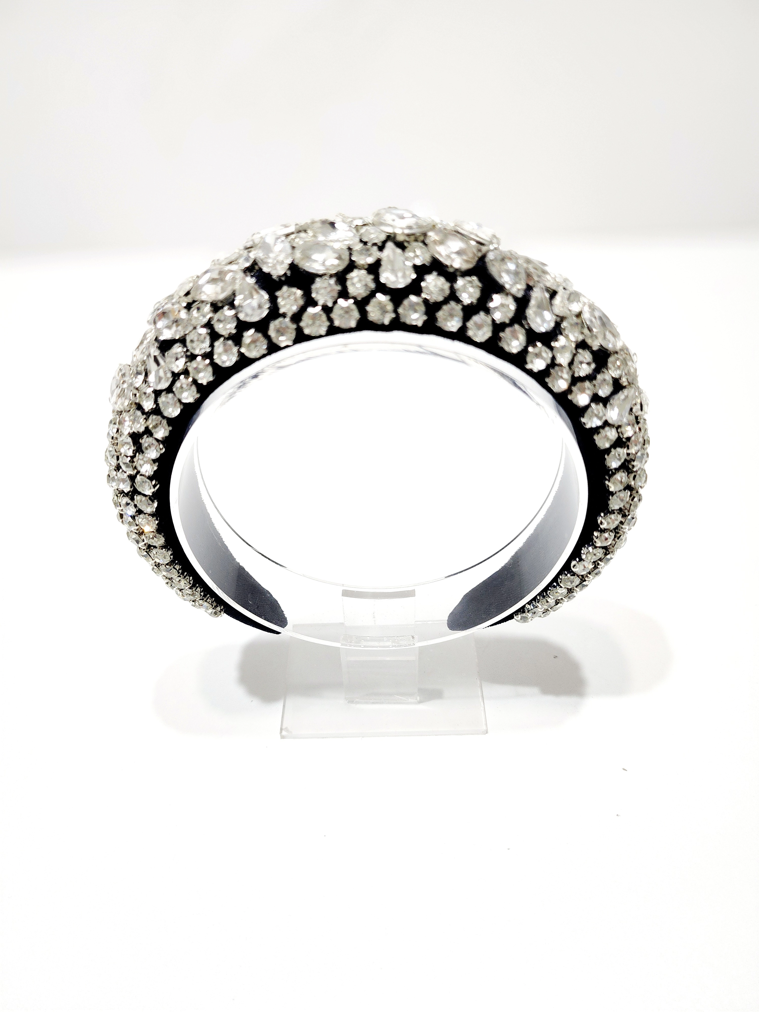 BRİDE AFTER PARTİ SIK DİKİM SİYAH-SİLVER TAC