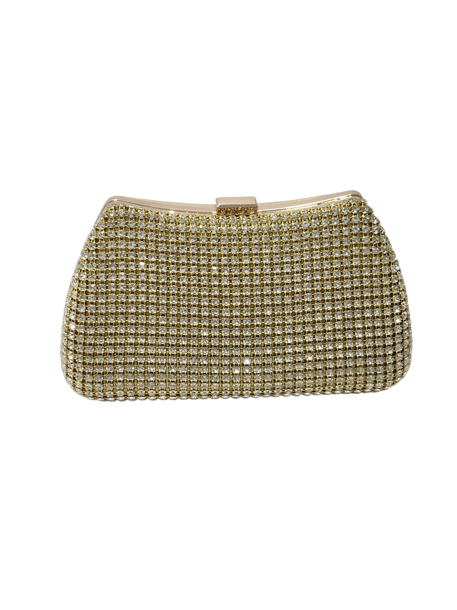 LİGHT GOLD KRİSTAL TAŞLI KADIN ABİYE EL-OMUZ ÇANTASI