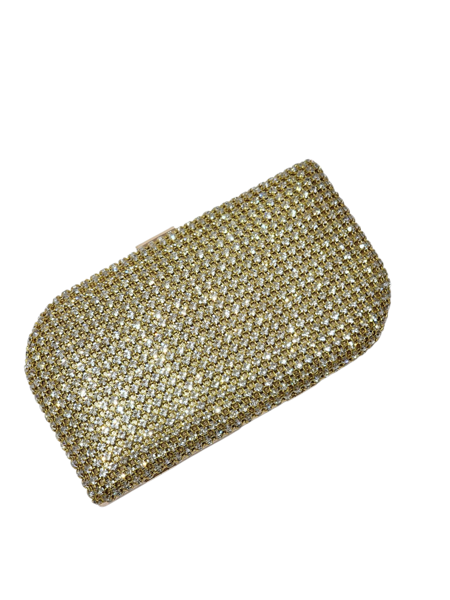  LİGHT GOLD KRİSTAL TAŞLI KADIN ABİYE EL-OMUZ ÇANTASI