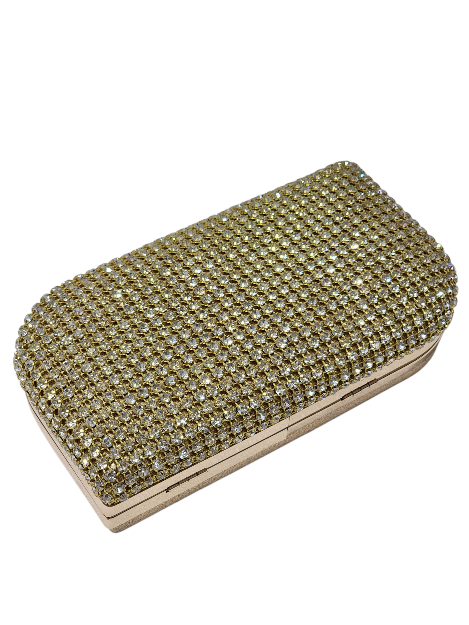  LİGHT GOLD KRİSTAL TAŞLI KADIN ABİYE EL-OMUZ ÇANTASI