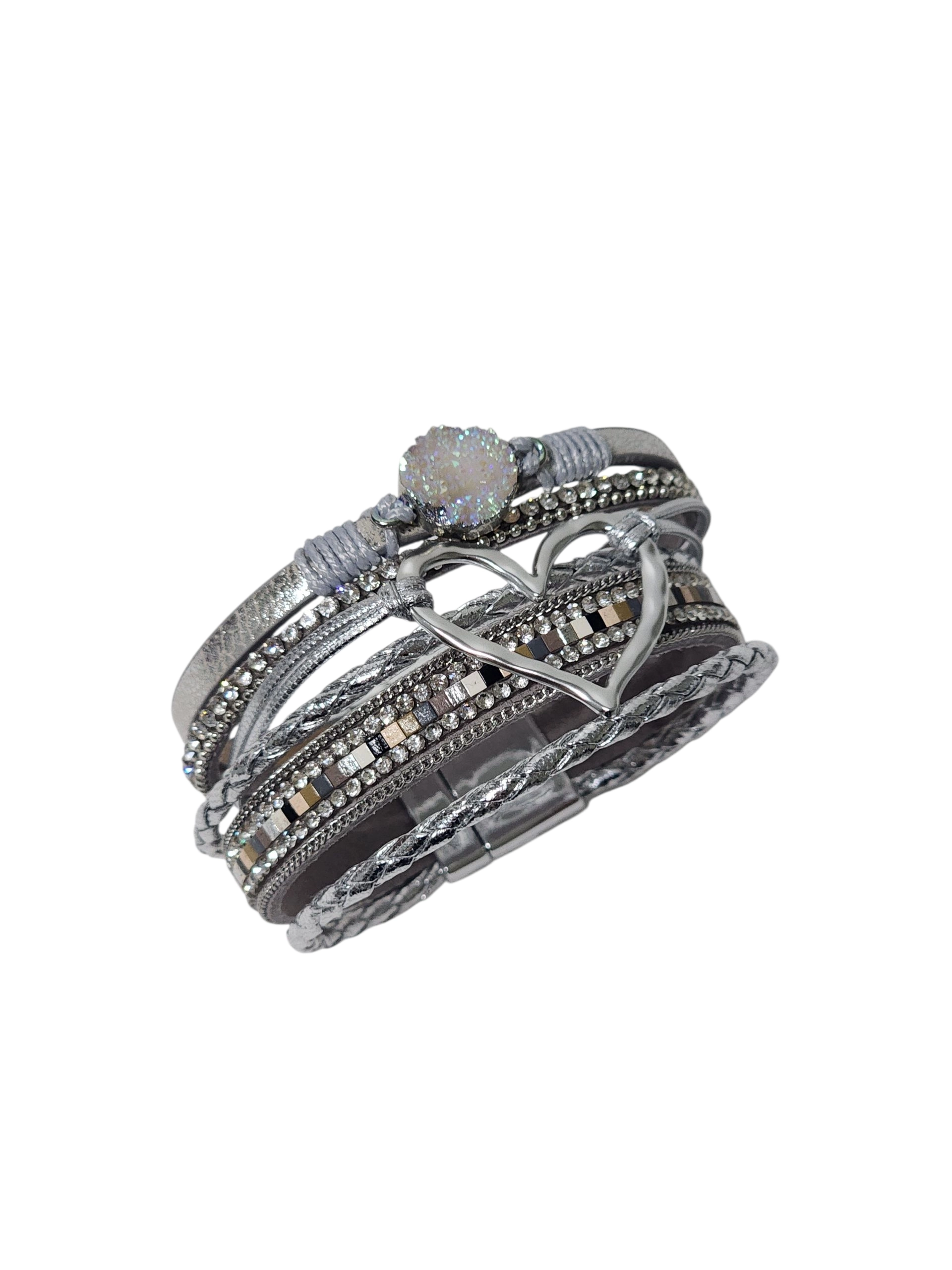 ÇOKLU SARMA MANYETİK TOKALI BOHEM BİLEKLİK