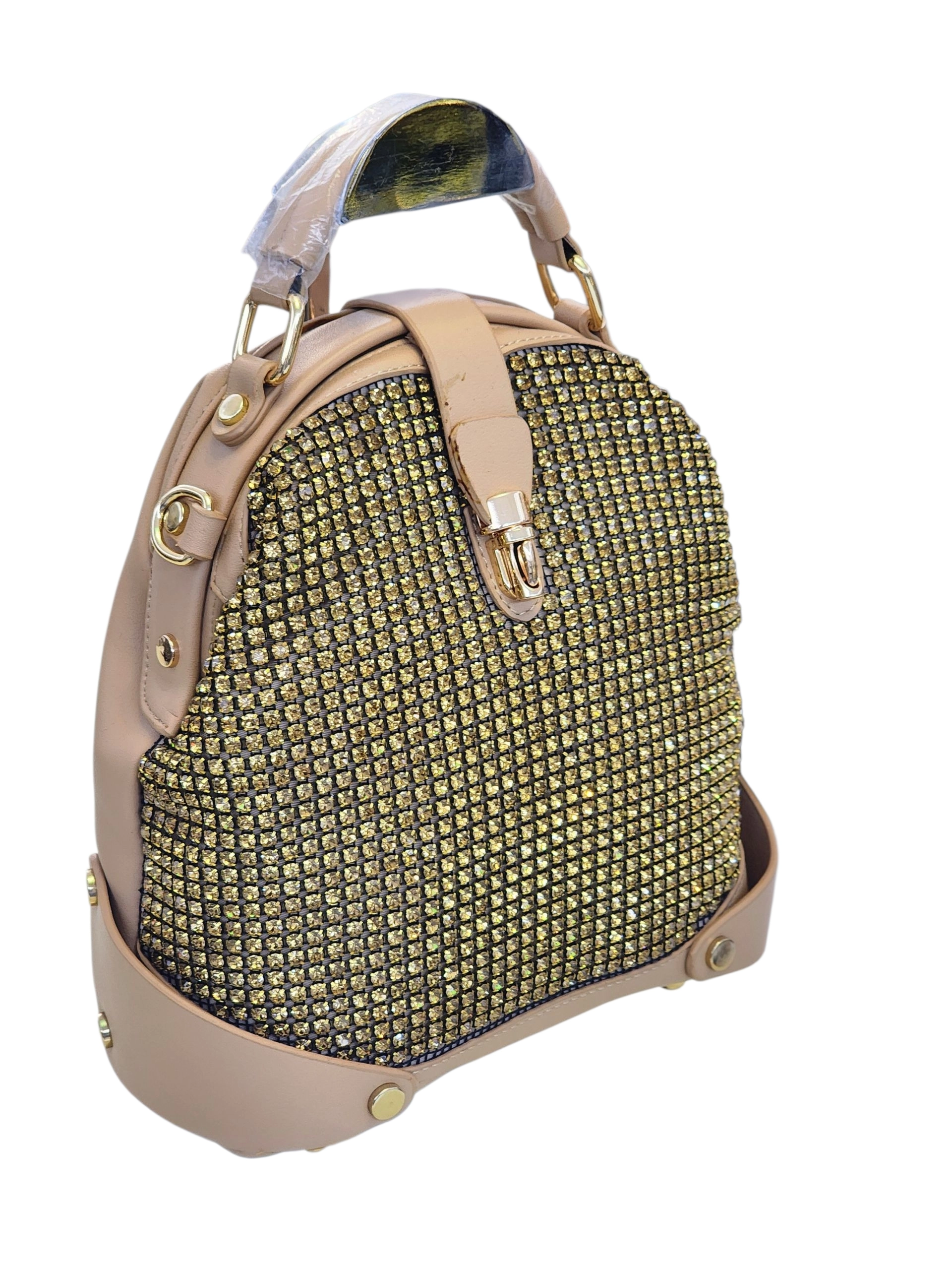 SWAROVSKİ TAŞLI 3 OPSİYONEL  ( EL-OMUZ -SIRT ) KADIN ÇANTASI