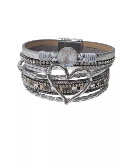 ÇOKLU SARMA MANYETİK TOKALI BOHEM BİLEKLİK