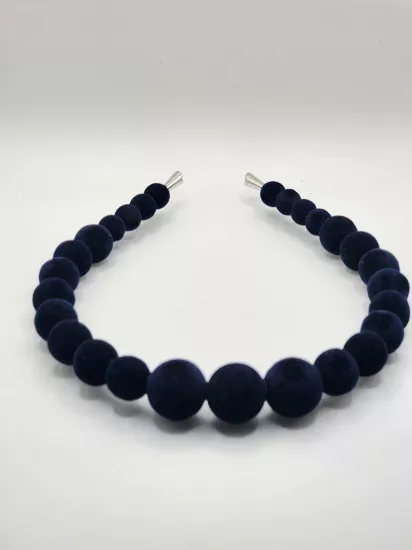 LACİVERT NUBUK KAPLAMA KADIN TAÇ