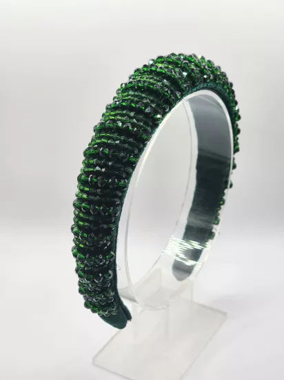 KRİSTAL CAM BONCUK SIK DİKİM KADIN TAÇ