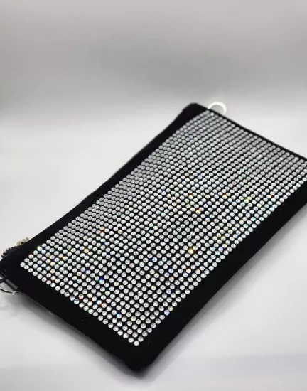 KRİSTAL KAKMA TAŞ KADIN EL-OMUZ ÇANTASI