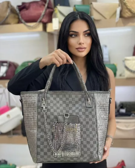 MİX MODEL ZİNCİR DETAYLI BÜYÜK BOY KADIN EL- OMUZ ÇANTASI